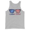 American Flag Sunglasses Slayed Today! Premium Unisex Tank Top - Image 7