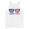 American Flag Sunglasses Slayed Today! Premium Unisex Tank Top