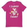 Roller Skating Unicorn Pegasus Slayed Today! Premium Women's t-shirt - Image 5