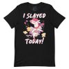 Roller Skating Unicorn Pegasus Slayed Today! Premium Women's t-shirt - Image 2