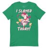 Roller Skating Unicorn Pegasus Slayed Today! Premium Women's t-shirt - Image 7