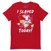 Roller Skating Unicorn Pegasus Slayed Today! Premium Women's t-shirt - Image 3