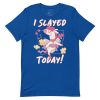Roller Skating Unicorn Pegasus Slayed Today! Premium Women's t-shirt - Image 4